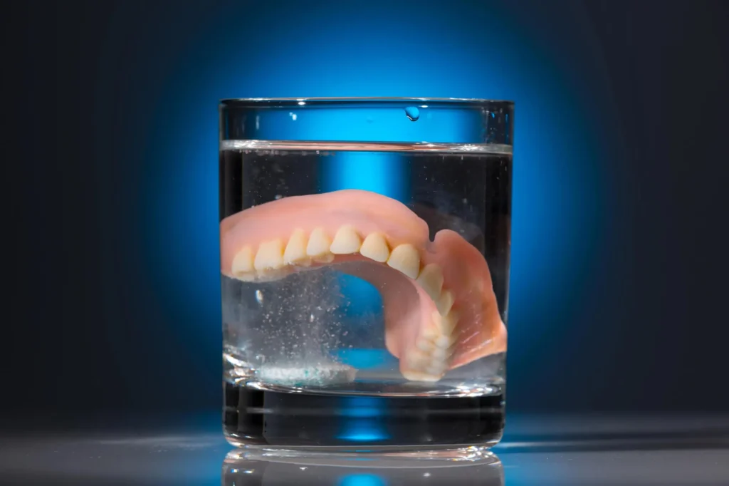 dentures athens ga inside a glass
